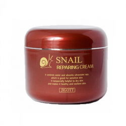 JIGOTT Восстанавливающий крем с муцином улитки Snail Reparing Cream