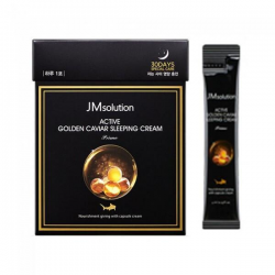 Ночная питательная маска с икрой и золотом JM SOLUTION ACTIVE GOLDEN CAVIAR SLEEPING CREAM PRIME