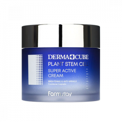 Крем с лифтинг-эффектом Farm Stay Derma Cube Plant Stem Cell Super Active Cream