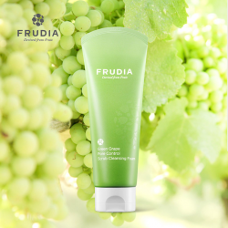 Себорегулирующий скраб-пенка с зеленым виноградом Frudia Green Grape Pore Control Scrub Cleansing Foam