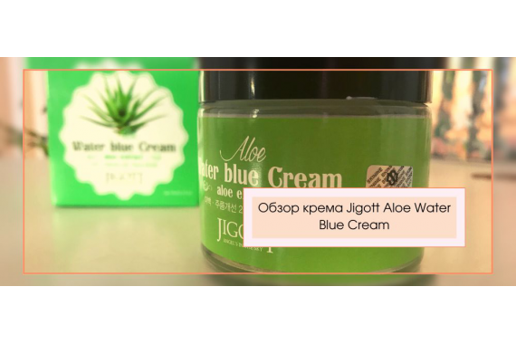 Что скрывает в себе бюджетный крем для лица Jigott Aloe Water Blue Cream