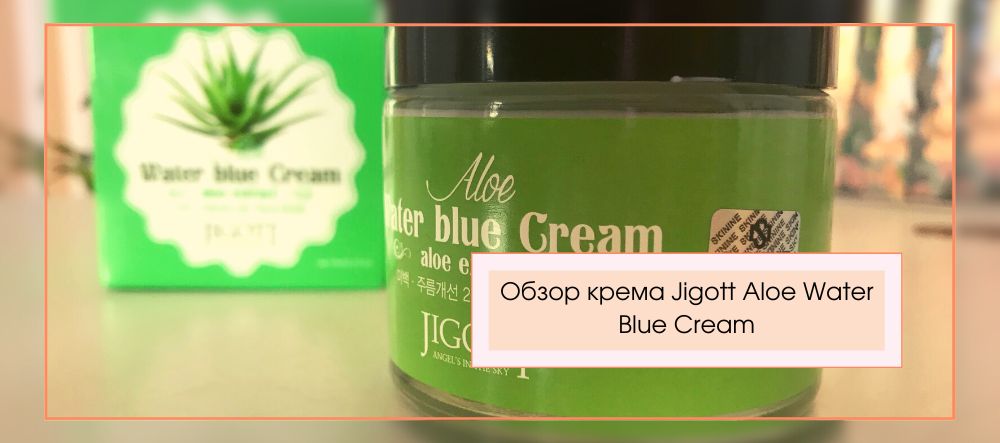 Что скрывает в себе бюджетный крем для лица Jigott Aloe Water Blue Cream