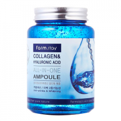 Многофункциональная сыворотка с коллагеном и гиалуроновой кислотой Farm stay Collagen & Hyaluronic Acid