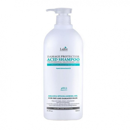 Бесщелочной шампунь с коллагеном и аргановым маслом Lador Damage Protector Acid Shampoo