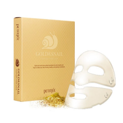 Гидрогелевая маска с золотом и улиточным муцином Petitfee Gold & Snail Mask Pack