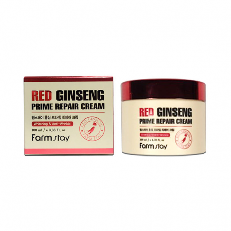 Восстанавливающий крем с женьшенем FarmStay Red Ginseng Prime Repair Cream