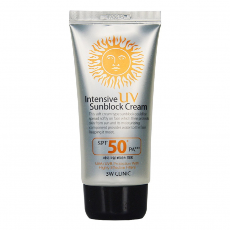 Интенсивный солнцезащитный крем 3W CLINIC Intensive UV Sun Block Cream SPF50+/PA+++